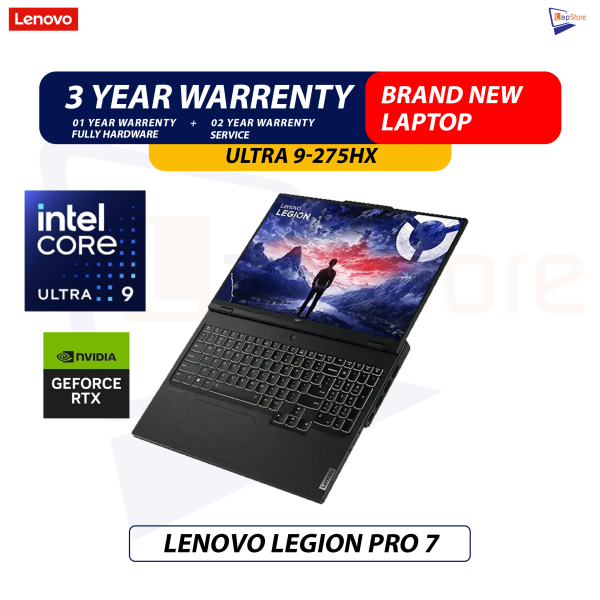 Brand New Lenovo Legion Pro 7  | Intel Ultra 9-275HX | 32GB DDR5 RAM | 1TB Nvme | 16" OLED 240Hz Display | RTX 5070 Ti VGA Gaming Laptop ( PRE ODER )