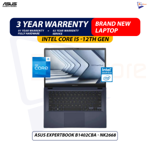 Brand New Asus ExpertBook B1402CBA  | Intel Core i5-12th Gen | 8GB DDR4 RAM | 512GB NVMe | 14" Inch FHD Display Laptop