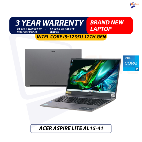 Brand New Acer Aspire Lite 15 | Intel Core i5-1235U 12th Gen | 16GB DDR4 RAM | 512GB Nvme | 15.6" Inch FHD  Display Laptop