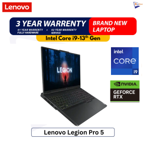 Brand New Lenovo Legion Pro 5  | Intel Core i9-13th Gen  | 32GB DDR5 RAM | 1TB Nvme | 16" Inch  165Hz Display | RTX 4060/8GB VGA Gaming Laptop