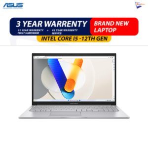 Brand New Asus Vivobook X1504Z " Intel Core i5-12th Gen | 8GB DDR4 RAM | 512GB Nvme Laptop