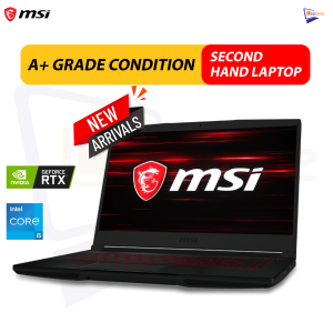 𝗠𝗦𝗜 𝗚𝗙𝟲𝟯 𝗖𝗼𝗿𝗲 𝗶𝟱 11400H 11th 𝗚𝗲𝗻 | GTX 1650 | 𝟭𝟲𝗚𝗕 𝗥𝗮𝗺 | 256GB  𝗦𝗦𝗗 | 𝟭𝟱.𝟲 𝗶𝗻𝗰𝗵 𝗙𝗛𝗗 𝟭𝟰𝟰𝗛𝘇 𝗟𝗮𝗽𝘁𝗼𝗽