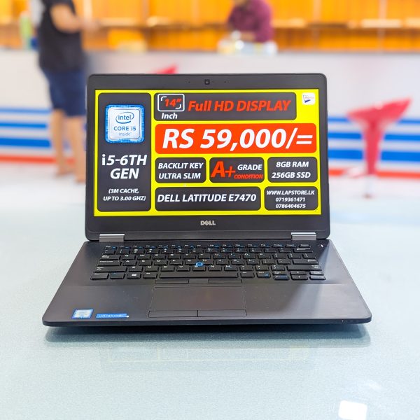 Dell Latitude E7470  | Intel Core i5-6th Gen | 8GB Ram | 256GB SSD | 14" inch FHD Display Laptop - Image 3