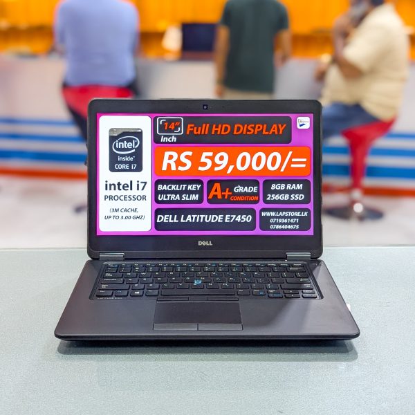 Dell Latitude E7450  | Intel Core i7-5th Gen | 8GB Ram | 256GB SSD | 14" inch FHD Display Laptop - Image 3